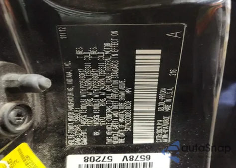 2013 Toyota Sienna Xle из США, поврежденный, VIN 5TDYK3DC8DS318308